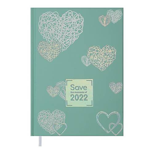 

Ежедневник датированный 2022 SAVE, A5, бирюзовый Buromax (BM.2167-06)
