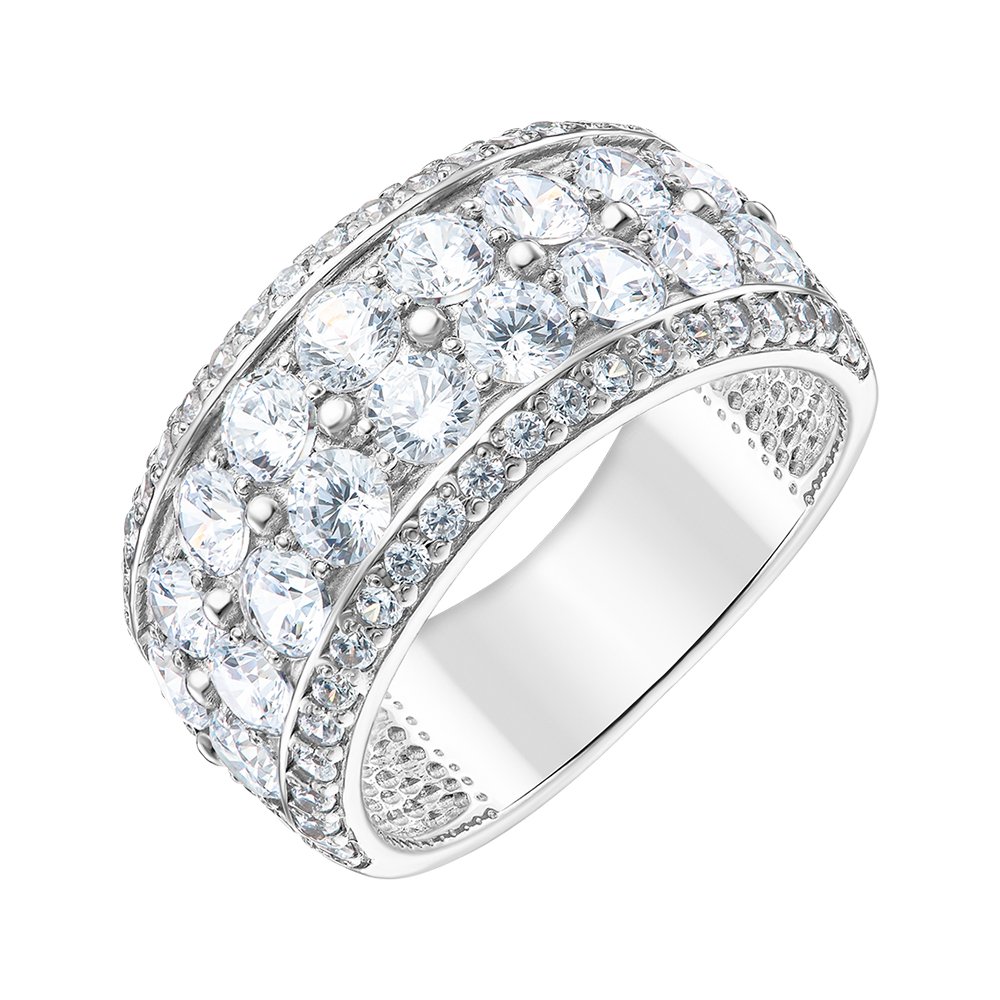 

Серебряное кольцо с фианитами 000149289 20 размера