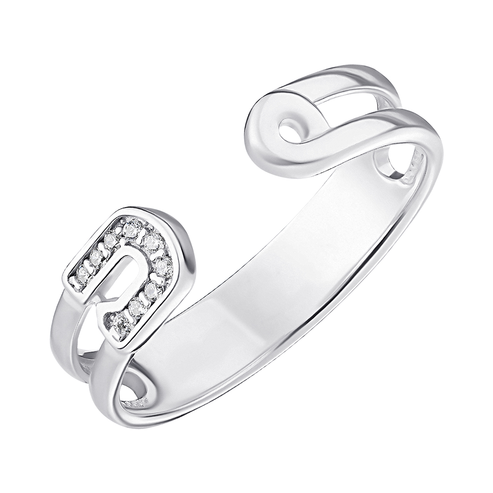 

Серебряное кольцо с фианитами 000148232 18 размера