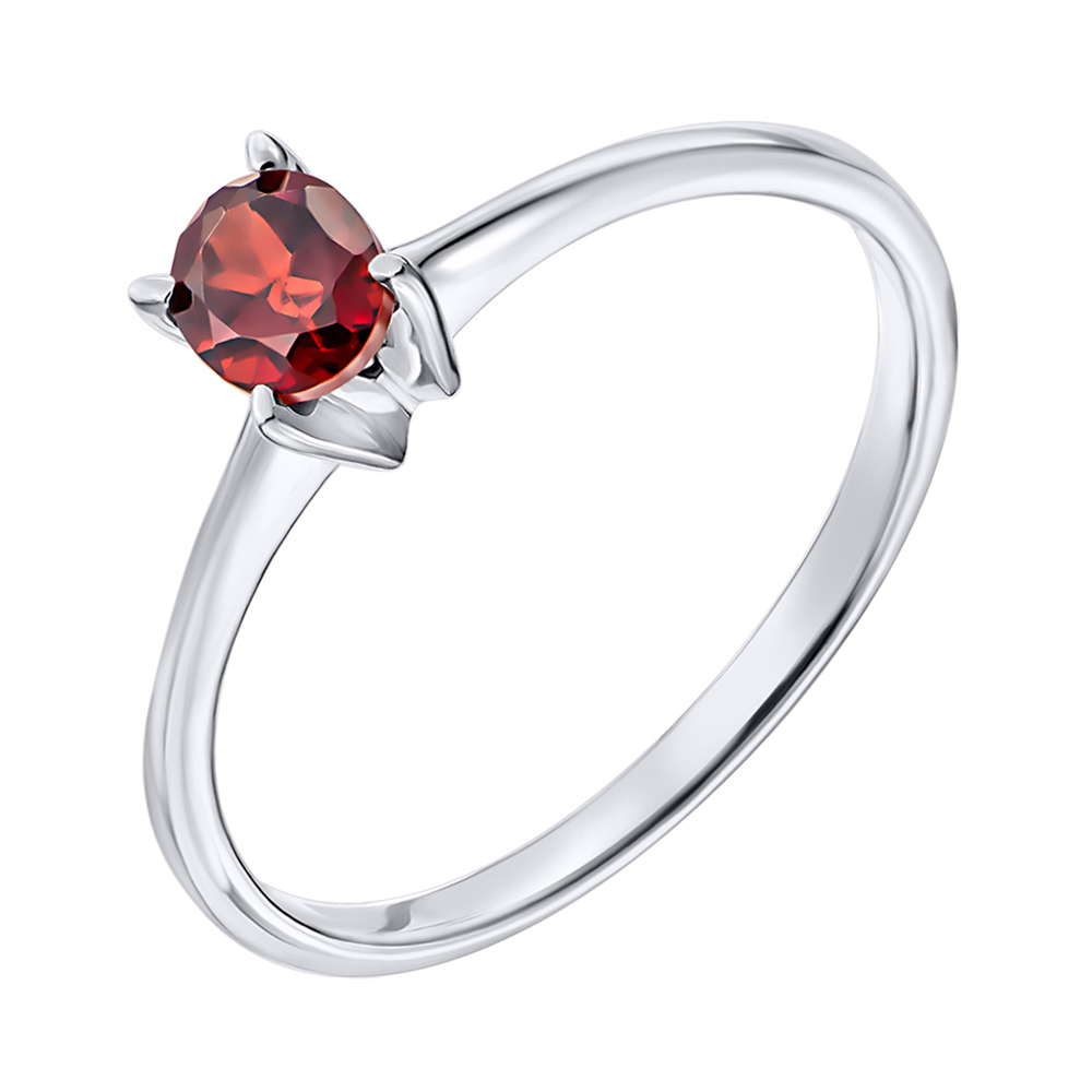 

Серебряное кольцо с гранатом 000140733 17 размера
