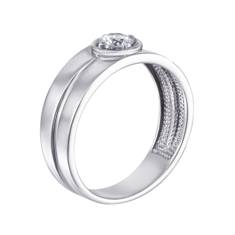 

Серебряный перстень-печатка с цирконием 000119314 18 размера