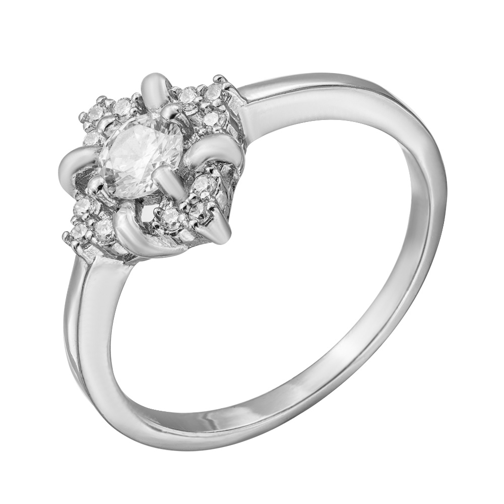 

Серебряное кольцо с фианитами 000131900 17 размера