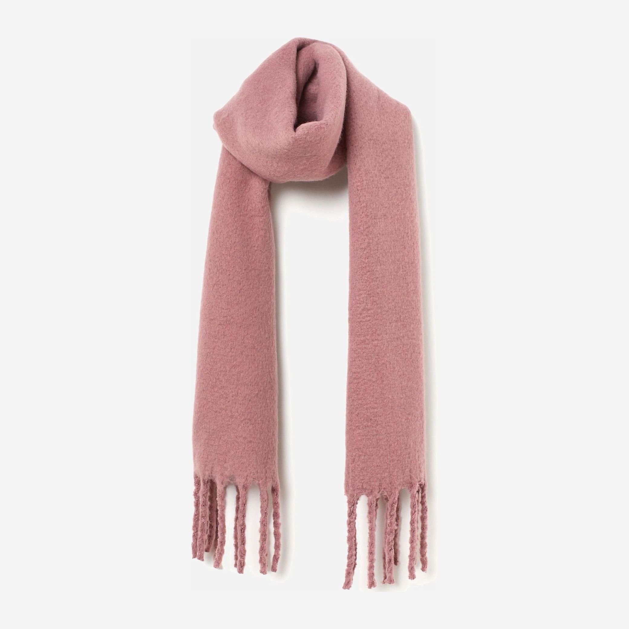 

Шарф H&M 8296290wtr 220x35 см Темно-розовый