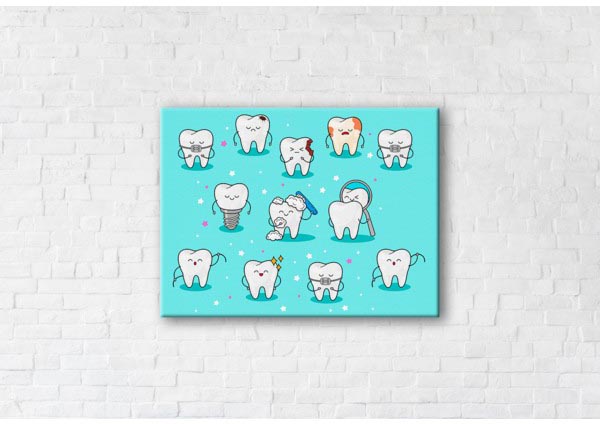 

Картина на холсте IBR Life Of Teeth 75x100 см