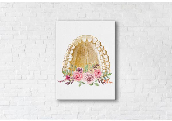 

Картина на холсте IBR Flower Jaw 90x120 см
