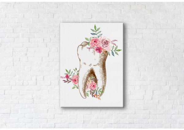

Картина на холсте IBR Blooming Tooth 50x65 см
