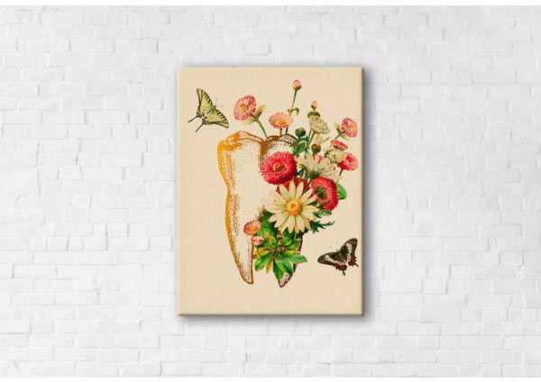

Картина на холсте IBR Healthy Tooth 75x100 см
