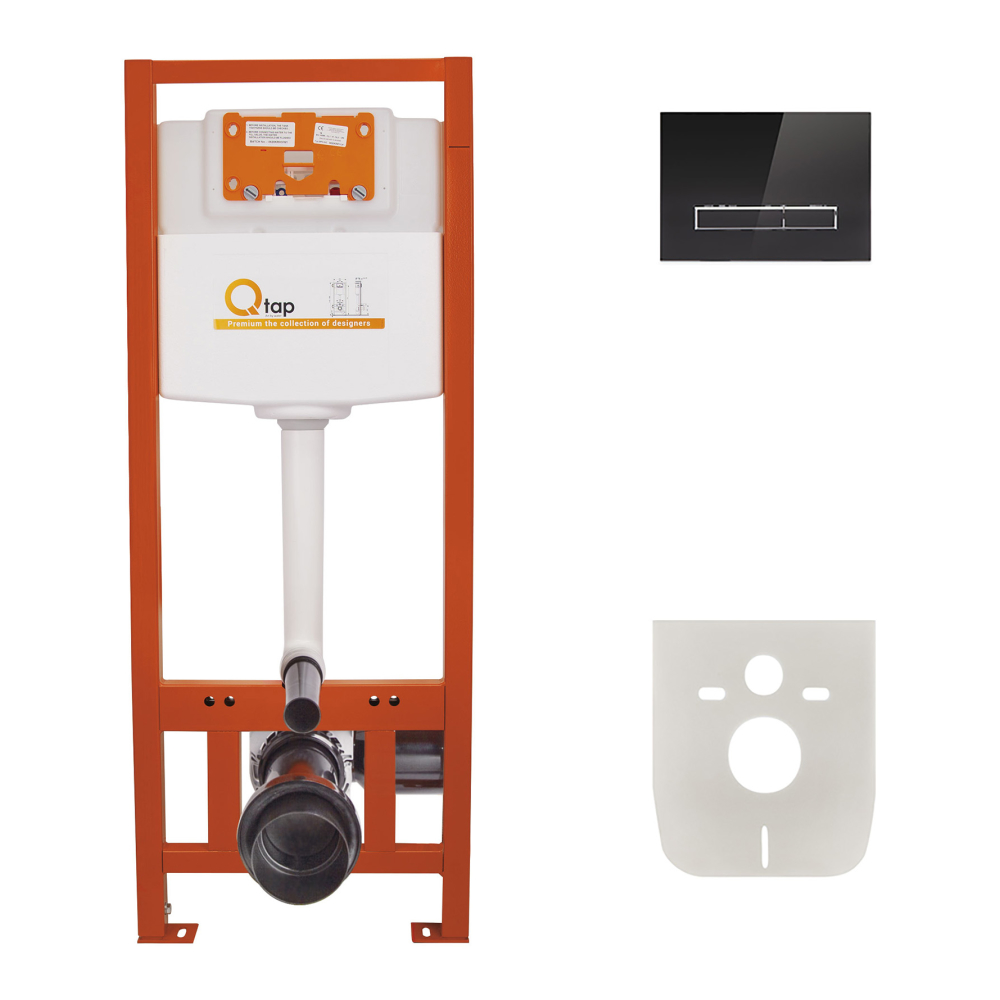 

Набор Инсталляция 4 В 1 Qtap Nest St С Линейной Панелью Смыва Qt0133M425V1107Gb