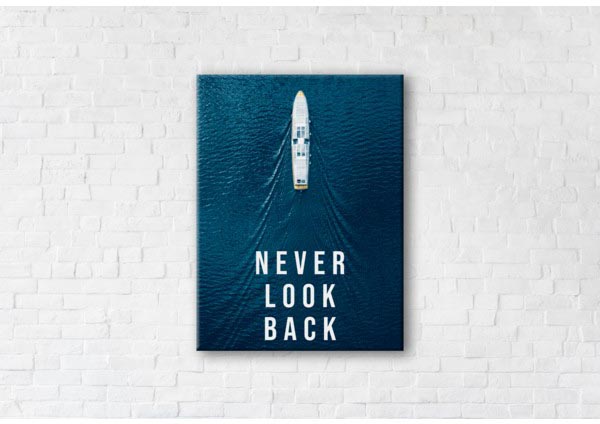 

Картина на холсте IBR Never Look Back 90x120 см