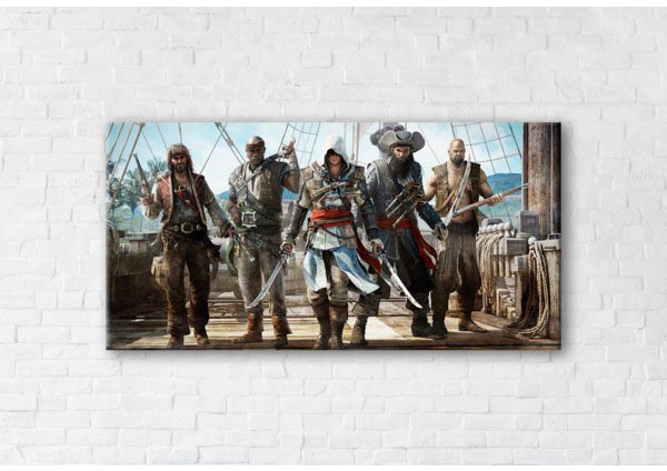 

Картина на холсте IBR Assassin's Creed, Black Flag 40x80 см