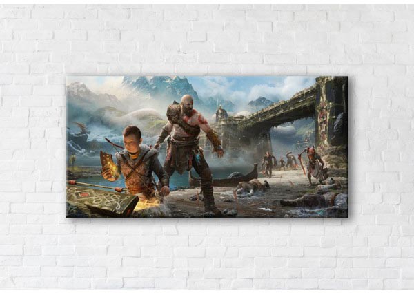 

Картина на холсте IBR God Of War 70x140 см