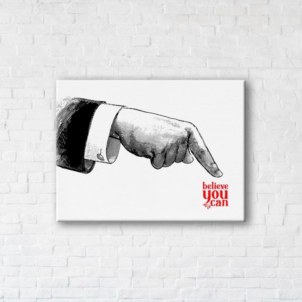 

Картина на холсте IBR Belive 90x120 см
