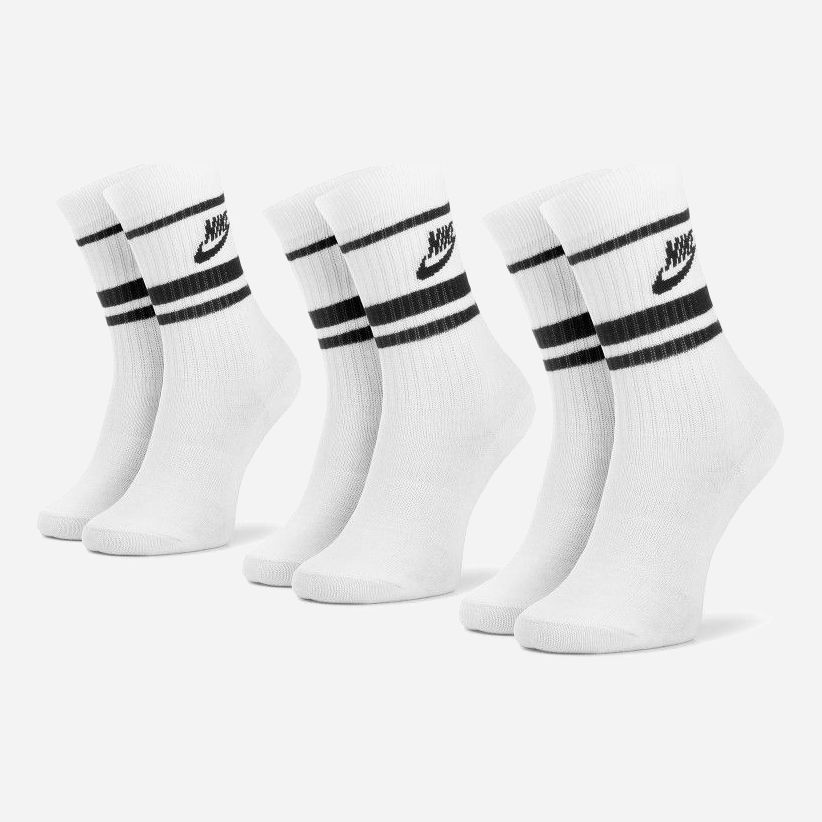 

Набор носков Nike U Nk Crew Nsw Essential Stripe CQ0301-103 XL (-) 6 пар Белый/Черный, Набор носков Nike U Nk Crew Nsw Essential Stripe CQ0301-103 XL (46-50) 6 пар Белый/Черный