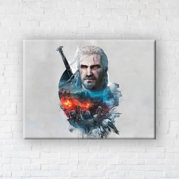 

Картина на холсте IBR The Witcher War 75x100 см