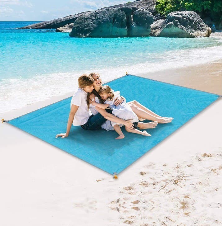 

Пляжный коврик водоотталкивающий антипесок туристический 120x120 см