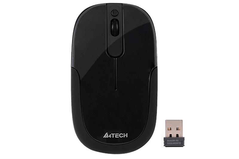 

Мышь беспроводная A4Tech G9-110F Black USB Slim Styling