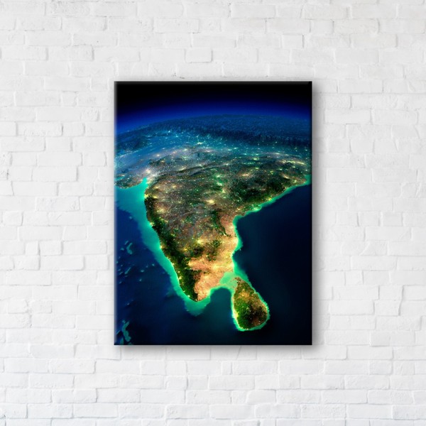 

Картина на холсте IBR Indian Subcontinent 45x60 см
