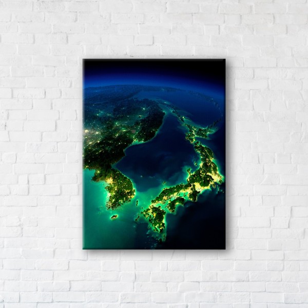

Картина на холсте IBR Relief Map 45x60 см