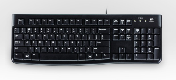 

Клавиатура Logitech K120 Black (920-002643) for Business Укр