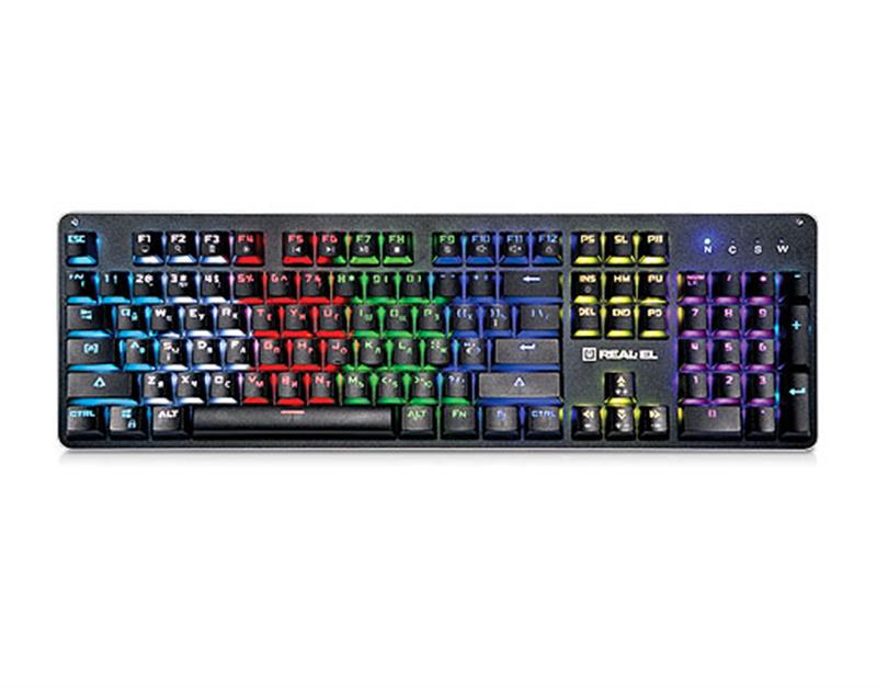 

Клавиатура REAL-EL M47 RGB Black USB UAH