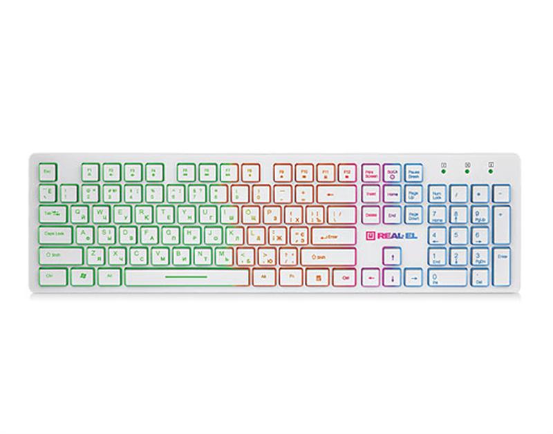 

Клавиатура REAL-EL Comfort 7070 White USB UAH
