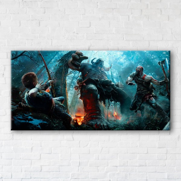 

Картина на холсте IBR God Of War 2 90x180 см