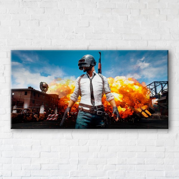 

Картина на холсте IBR PUBG 70x140 см