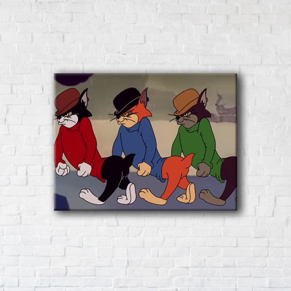

Картина на холсте IBR Gangster Cats 110x145 см