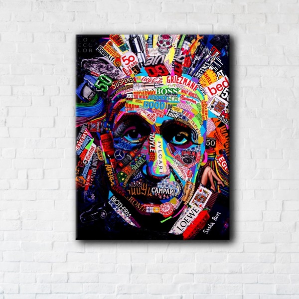 

Картина на холсте IBR Einstein Art 45x60 см