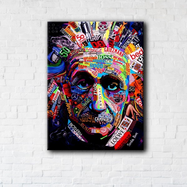 

Картина на холсте IBR Einstein Art 50x65 см