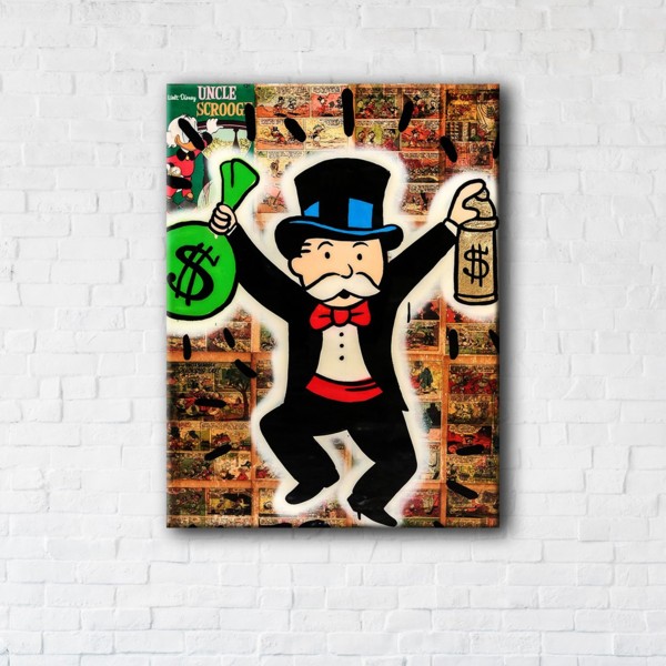 

Картина на холсте IBR Monopoly Man 90x120 см