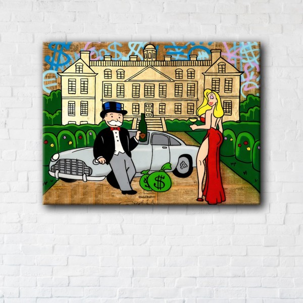 

Картина на холсте IBR Monopoly Rich 50x65 см