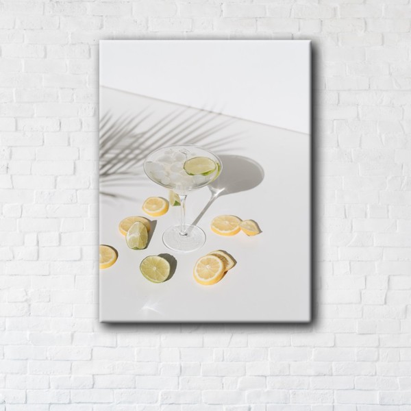 

Картина на холсте IBR Cocktail with Lemon 45x60 см