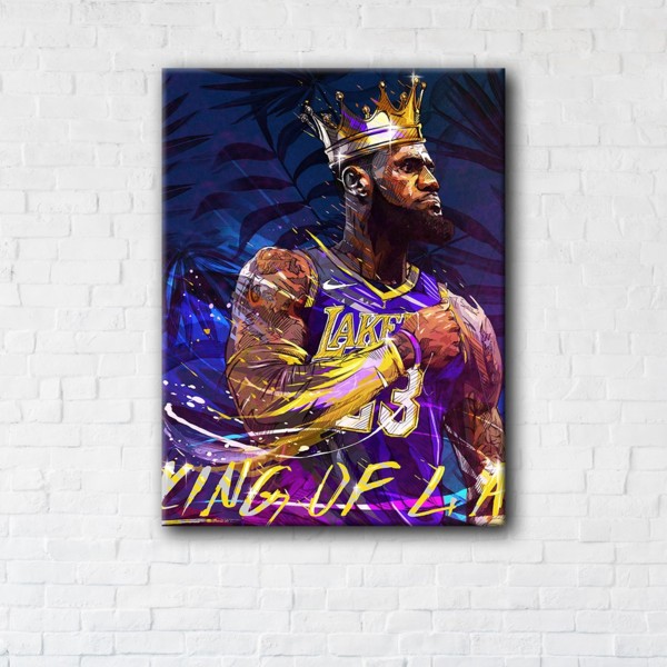 

Картина на холсте IBR Lebron James 75x100 см
