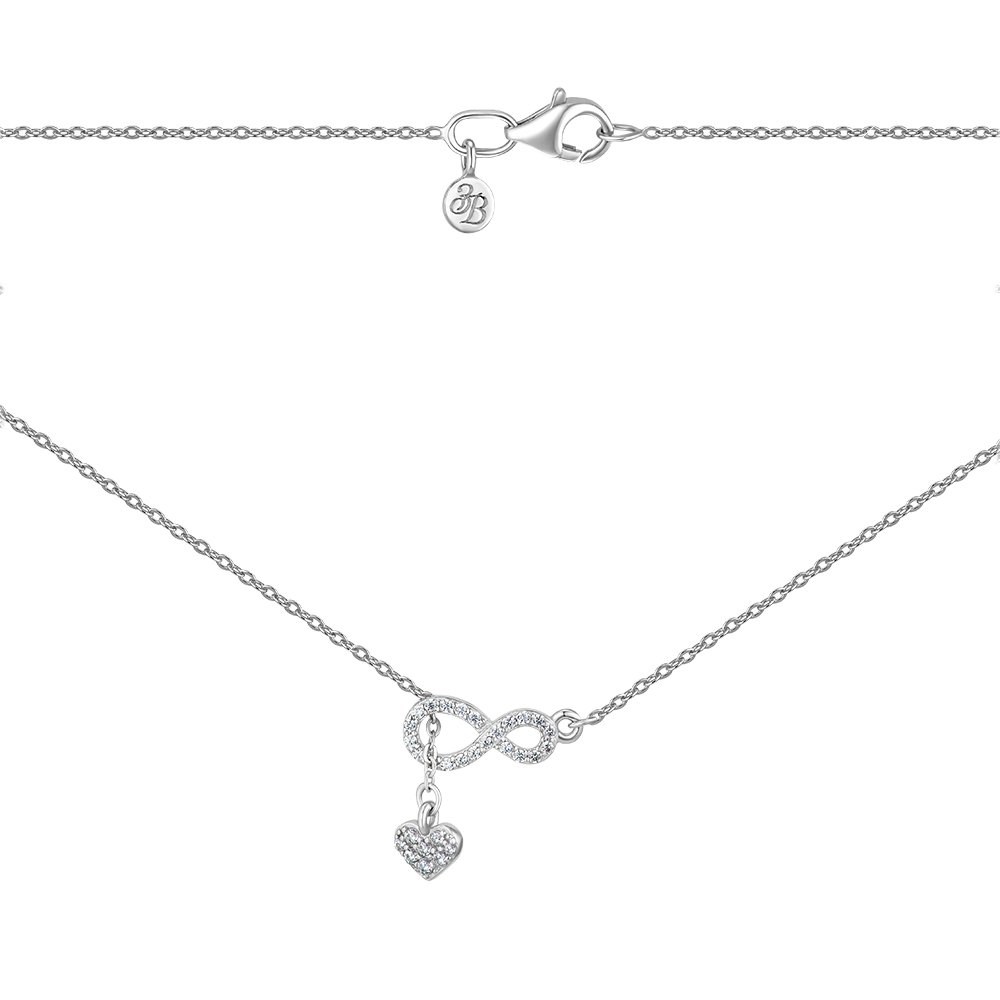 

Серебряное колье с фианитами 000149002 45 размера