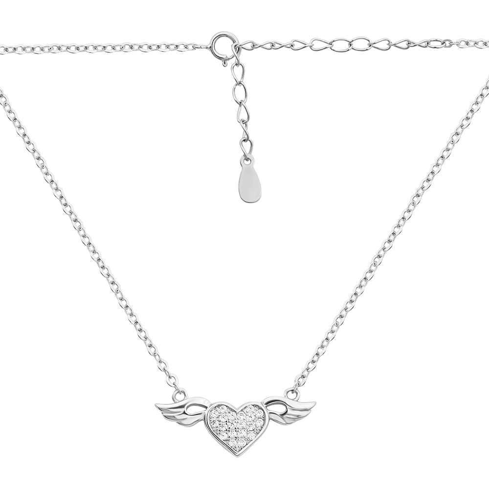 

Серебряное колье с фианитами 000132399 40 размера
