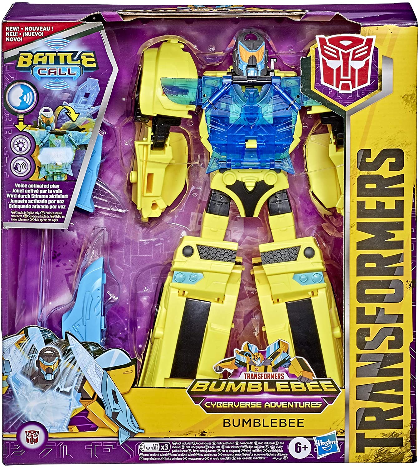 

Трансформер Бамбелби Киберверс Управление Голосом Cybervers Adventures Bumblebee Hasbro E8373