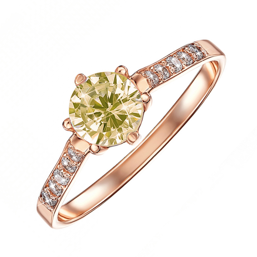 

Кольцо из красного золота с желтым и белым цирконием Swarovski 000133568 17.5 размера