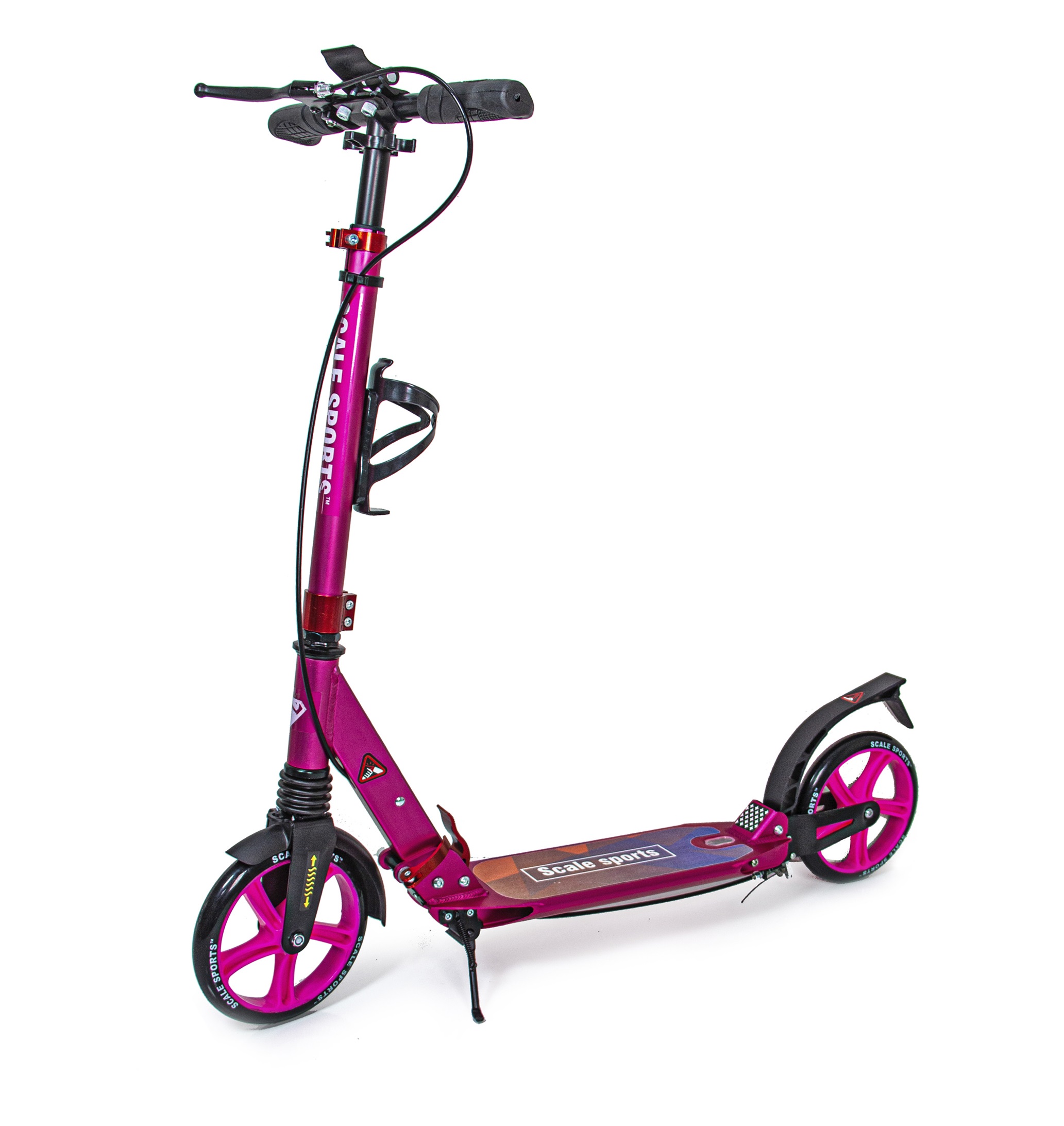 

Двухколесный самокат Scale Sports SS-10. Pink (ручной тормоз, Led-фонарик) 1610900110