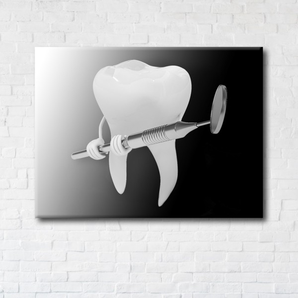 

Картина на холсте IBR Tooth fighter 110x145 см