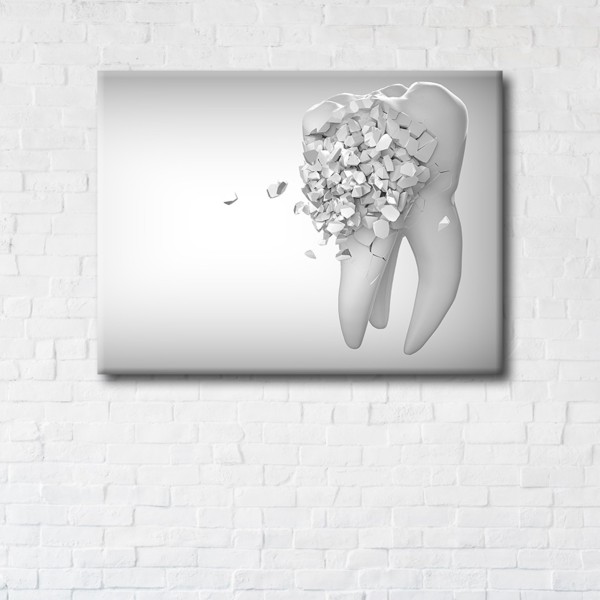 

Картина на холсте IBR Broken tooth 75x100 см