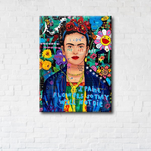 

Картина на холсте IBR Frida Kahlo Art 50x65 см