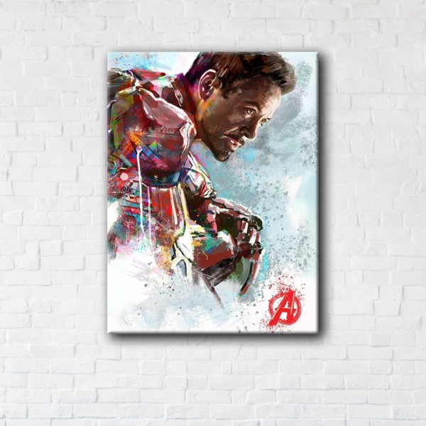 

Картина на холсте IBR Tony Stark 75x100 см
