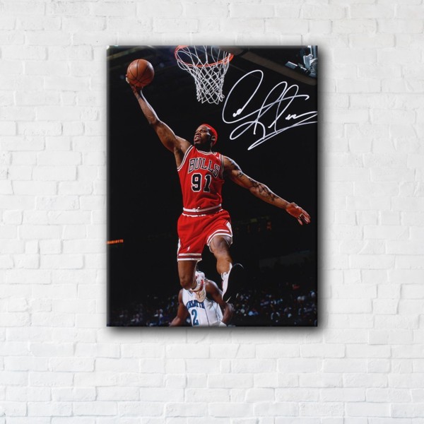 

Картина на холсте IBR Dennis Rodman 110x145 см