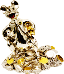 

Статуэтка Gold Line Мышка 14х15 см