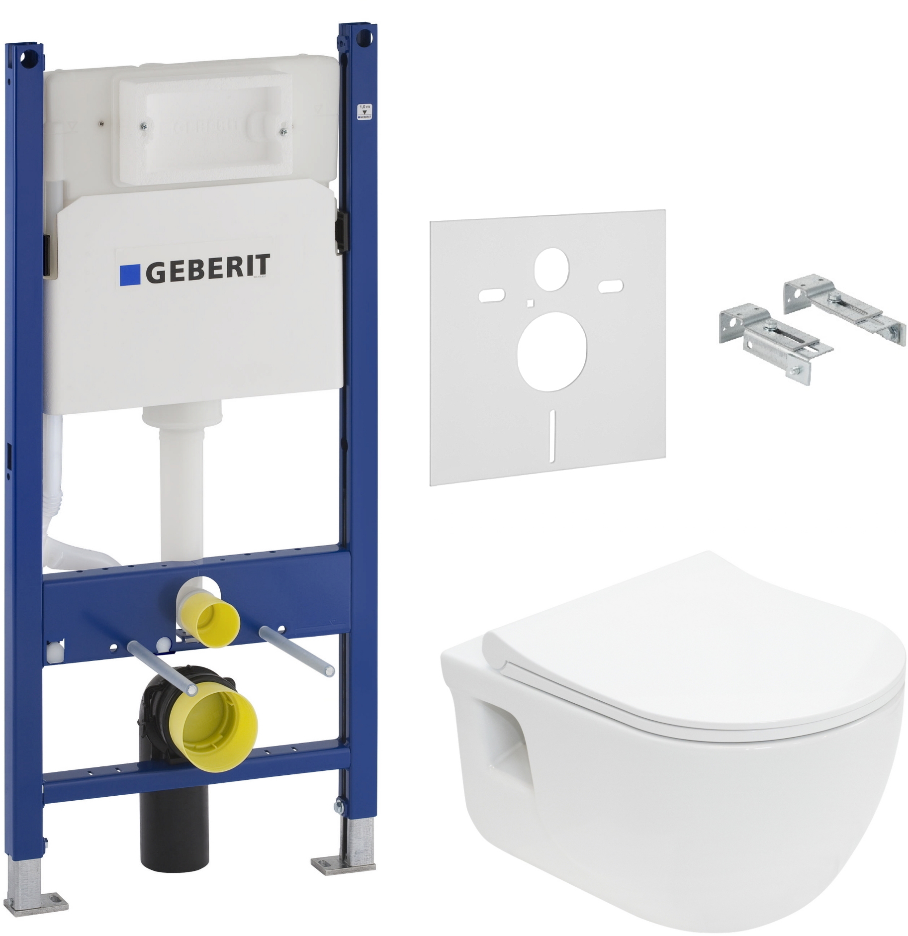 

Инсталляция GEBERIT Duofix 458.126.00.1 + унитаз VOLLE Altea Rimless 13-64-267 c сиденьем Slim Soft Close