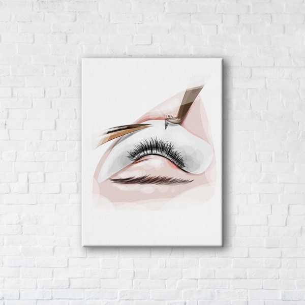 

Картина на холсте IBR Eyelashes 110x145 см