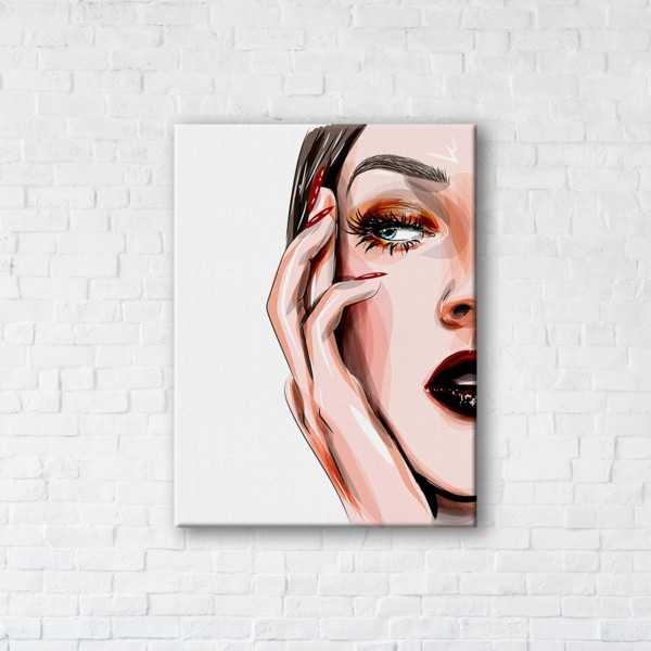 

Картина на холсте IBR Girl with MakeUp 45x60 см