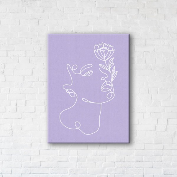 

Картина на холсте IBR Purple girl 45x60 см