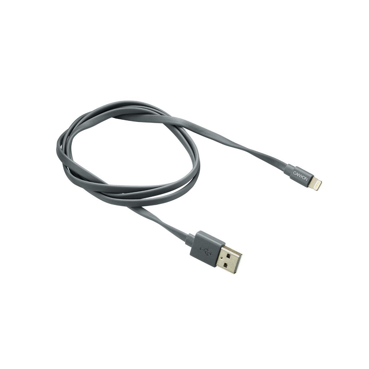

Кабель Canyon USB - Lightning 0.96м, Dark Grey (CNS-MFIC2DG)